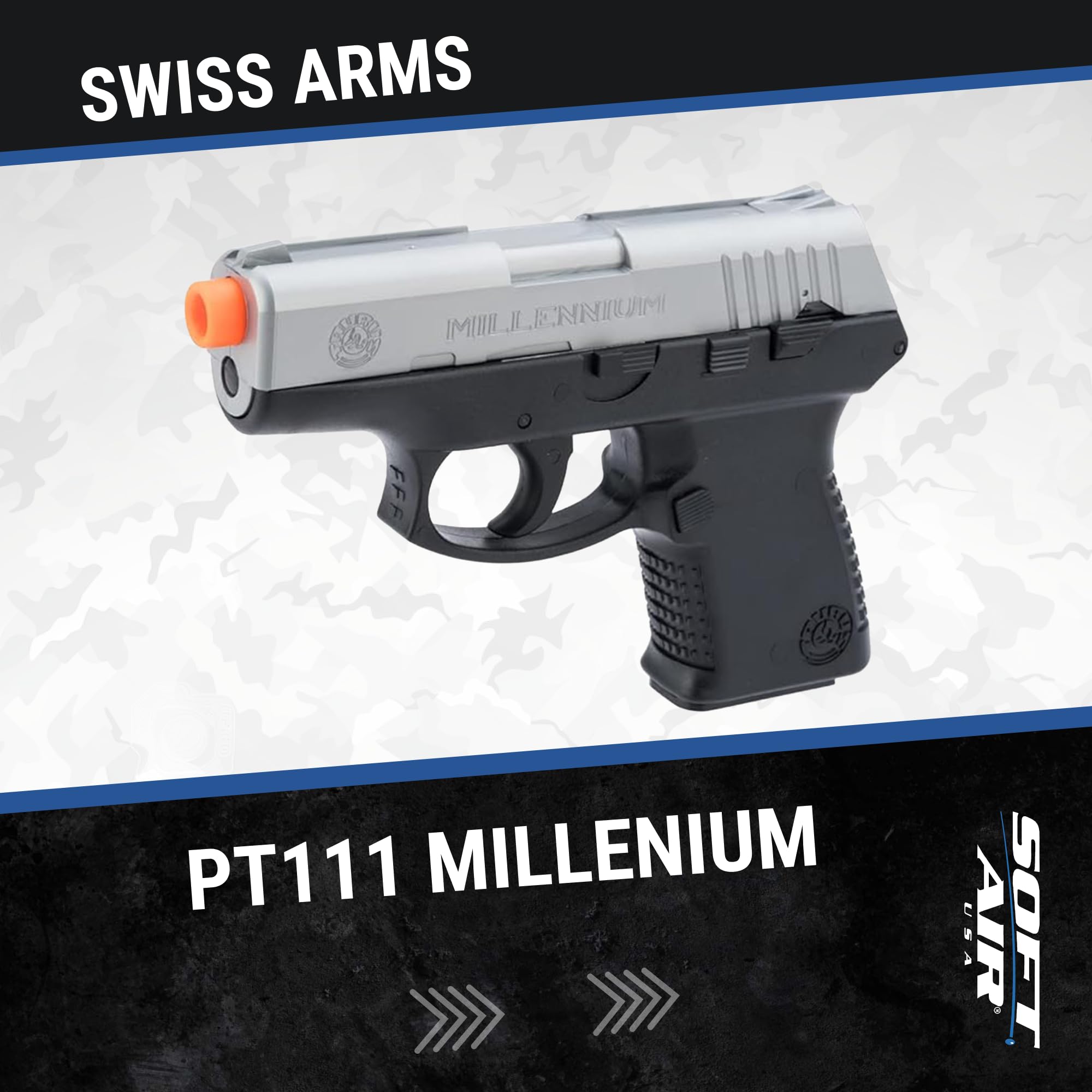 Amazon.com : AirSoft Swiss Arms Millennium PT 111 Spring Powered